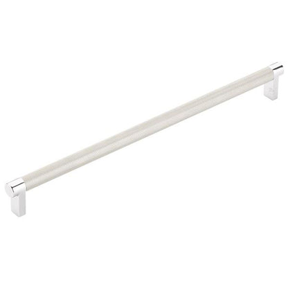 Emtek - Select Appliance Pull 12 Inch C-C, Rectangular Stem, Knurled Bar