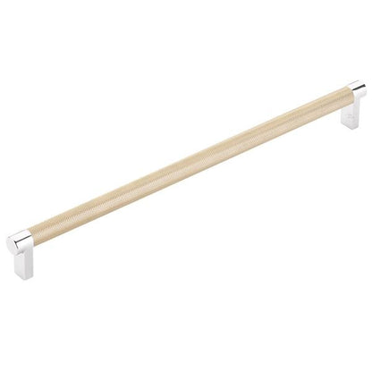 Emtek - Select Appliance Pull 12 Inch C-C, Rectangular Stem, Knurled Bar
