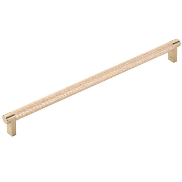 Emtek - Select Appliance Pull 12 Inch C-C, Rectangular Stem, Knurled Bar