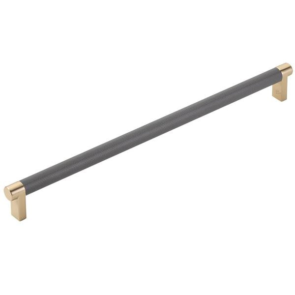 Emtek - Select Appliance Pull 12 Inch C-C, Rectangular Stem, Knurled Bar