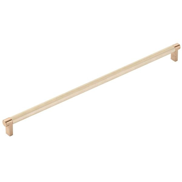 Emtek - Select Appliance Pull 18 Inch C-C, Rectangular Stem, Knurled Bar