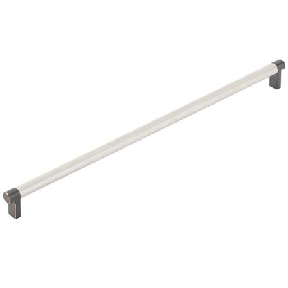 Emtek - Select Appliance Pull 18 Inch C-C, Rectangular Stem, Knurled Bar