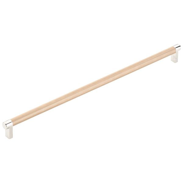 Emtek - Select Appliance Pull 18 Inch C-C, Rectangular Stem, Knurled Bar