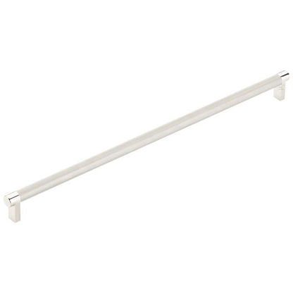 Emtek - Select Appliance Pull 18 Inch C-C, Rectangular Stem, Knurled Bar