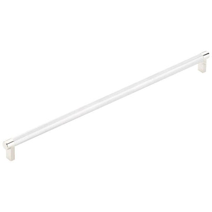 Emtek - Select Appliance Pull 18 Inch C-C, Rectangular Stem, Knurled Bar