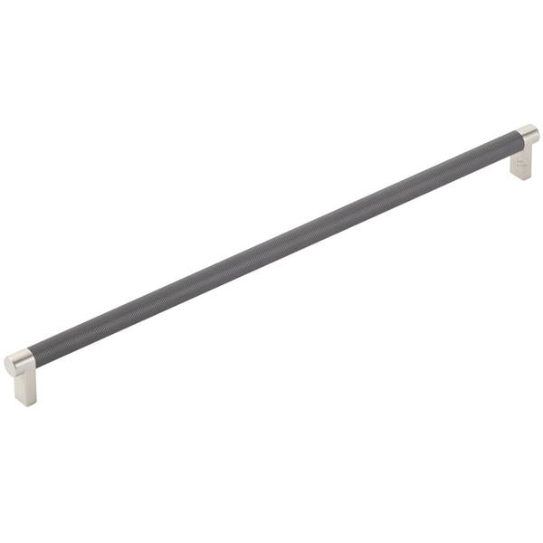 Emtek - Select Appliance Pull 18 Inch C-C, Rectangular Stem, Knurled Bar