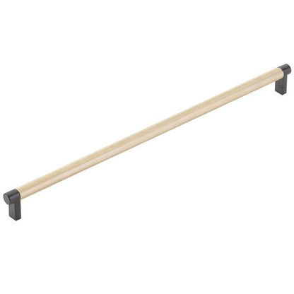 Emtek - Select Appliance Pull 18 Inch C-C, Rectangular Stem, Knurled Bar