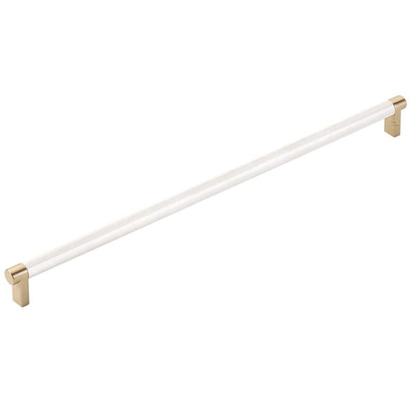 Emtek - Select Appliance Pull 18 Inch C-C, Rectangular Stem, Knurled Bar