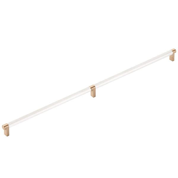 Emtek - Select Appliance Pull 24 Inch C-C, Rectangular Stem, Knurled Bar
