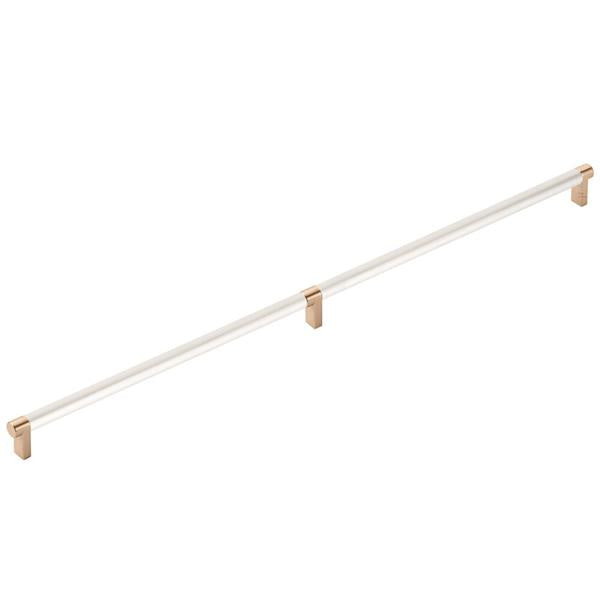 Emtek - Select Appliance Pull 24 Inch C-C, Rectangular Stem, Smooth Bar