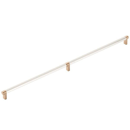 Emtek - Select Appliance Pull 24 Inch C-C, Rectangular Stem, Smooth Bar