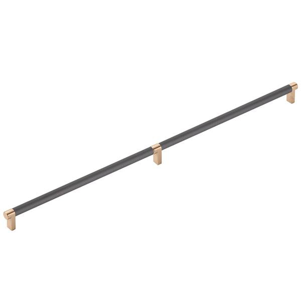 Emtek - Select Appliance Pull 24 Inch C-C, Rectangular Stem, Smooth Bar