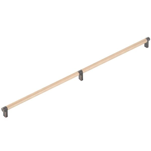 Emtek - Select Appliance Pull 24 Inch C-C, Rectangular Stem, Knurled Bar