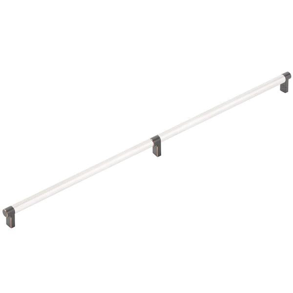 Emtek - Select Appliance Pull 24 Inch C-C, Rectangular Stem, Knurled Bar