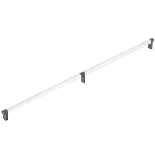 Emtek - Select Appliance Pull 24 Inch C-C, Rectangular Stem, Knurled Bar