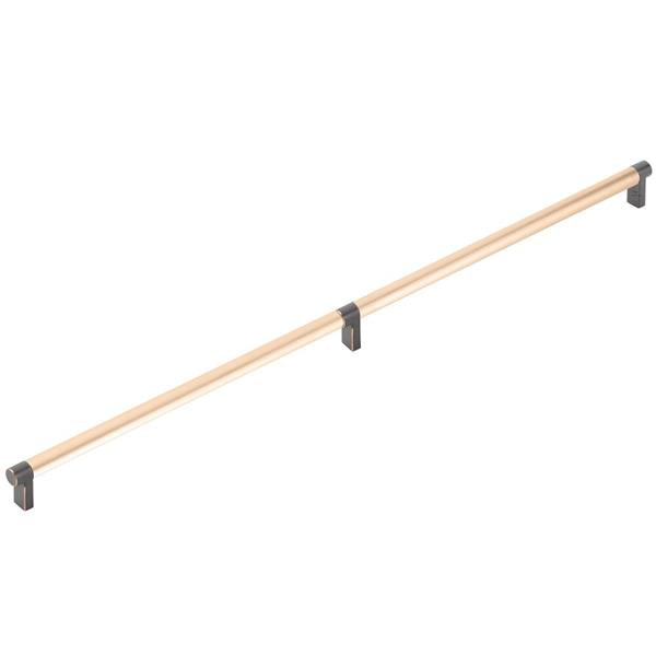 Emtek - Select Appliance Pull 24 Inch C-C, Rectangular Stem, Smooth Bar