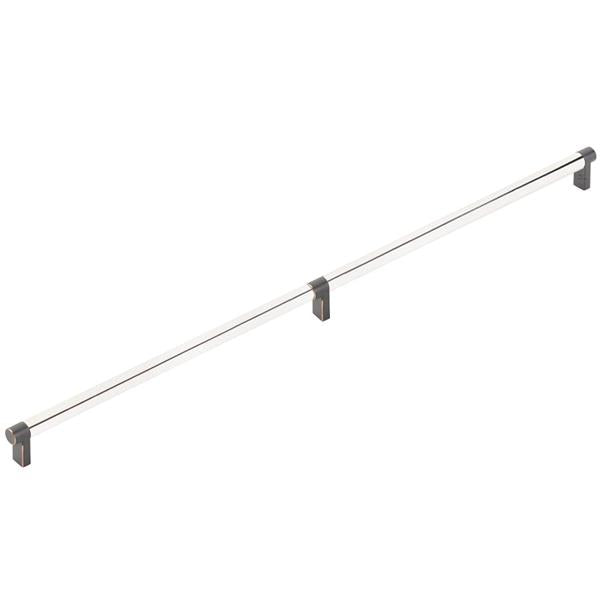 Emtek - Select Appliance Pull 24 Inch C-C, Rectangular Stem, Smooth Bar