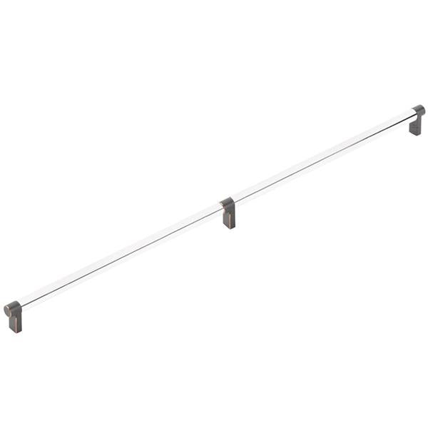 Emtek - Select Appliance Pull 24 Inch C-C, Rectangular Stem, Smooth Bar