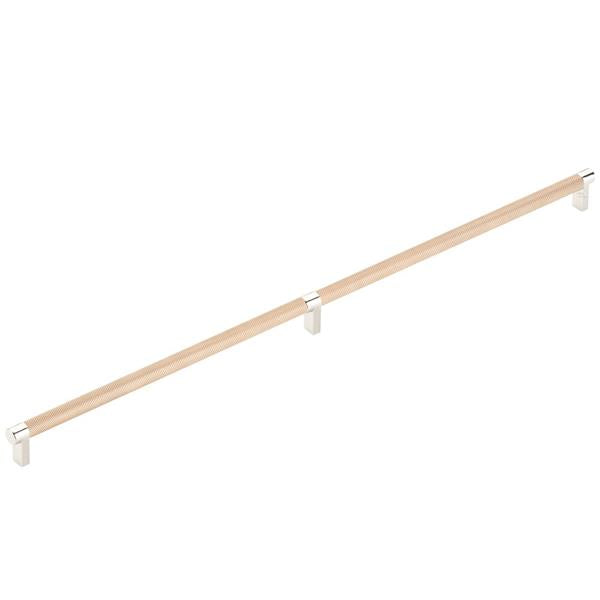 Emtek - Select Appliance Pull 24 Inch C-C, Rectangular Stem, Knurled Bar