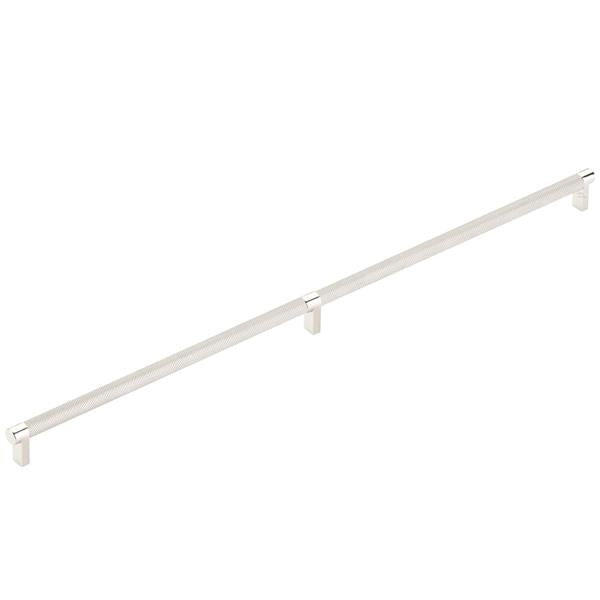 Emtek - Select Appliance Pull 24 Inch C-C, Rectangular Stem, Knurled Bar