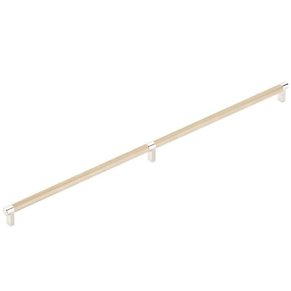 Emtek - Select Appliance Pull 24 Inch C-C, Rectangular Stem, Knurled Bar