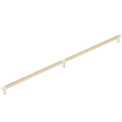 Emtek - Select Appliance Pull 24 Inch C-C, Rectangular Stem, Knurled Bar