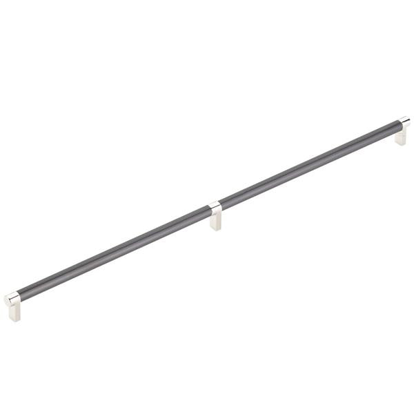 Emtek - Select Appliance Pull 24 Inch C-C, Rectangular Stem, Smooth Bar