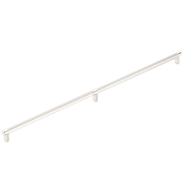 Emtek - Select Appliance Pull 24 Inch C-C, Rectangular Stem, Smooth Bar