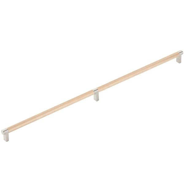 Emtek - Select Appliance Pull 24 Inch C-C, Rectangular Stem, Knurled Bar