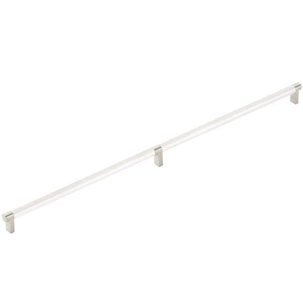Emtek - Select Appliance Pull 24 Inch C-C, Rectangular Stem, Knurled Bar