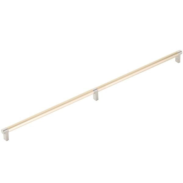 Emtek - Select Appliance Pull 24 Inch C-C, Rectangular Stem, Smooth Bar