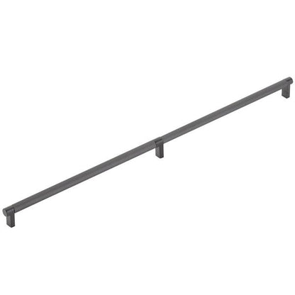 Emtek - Select Appliance Pull 24 Inch C-C, Rectangular Stem, Knurled Bar