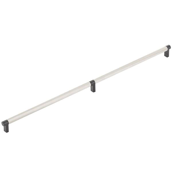 Emtek - Select Appliance Pull 24 Inch C-C, Rectangular Stem, Knurled Bar