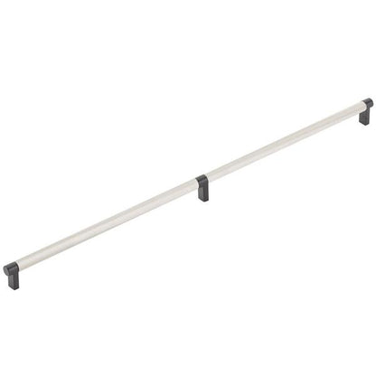 Emtek - Select Appliance Pull 24 Inch C-C, Rectangular Stem, Knurled Bar
