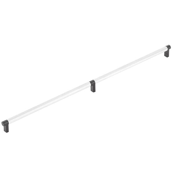 Emtek - Select Appliance Pull 24 Inch C-C, Rectangular Stem, Knurled Bar