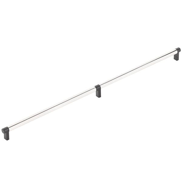 Emtek - Select Appliance Pull 24 Inch C-C, Rectangular Stem, Smooth Bar