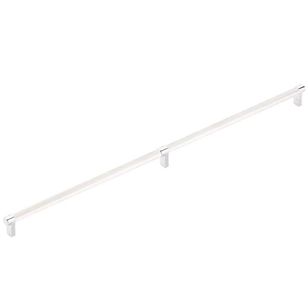 Emtek - Select Appliance Pull 24 Inch C-C, Rectangular Stem, Knurled Bar