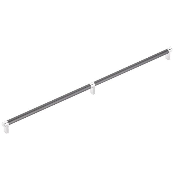 Emtek - Select Appliance Pull 24 Inch C-C, Rectangular Stem, Smooth Bar