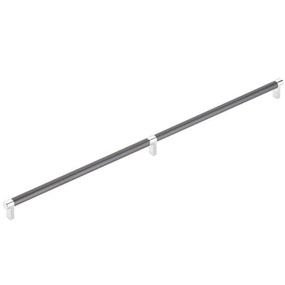 Emtek - Select Appliance Pull 24 Inch C-C, Rectangular Stem, Smooth Bar