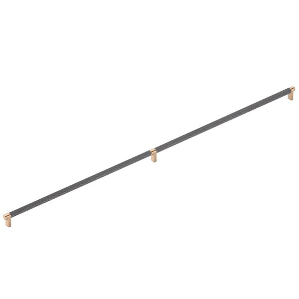 Emtek - Select Appliance Pull 36 Inch C-C, Rectangular Stem, Knurled Bar