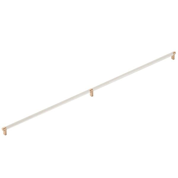 Emtek - Select Appliance Pull 36 Inch C-C, Rectangular Stem, Knurled Bar