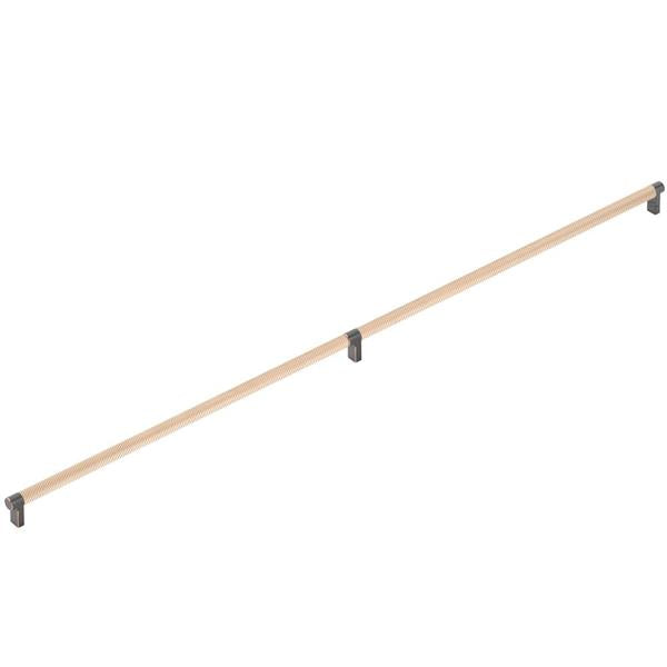 Emtek - Select Appliance Pull 36 Inch C-C, Rectangular Stem, Knurled Bar