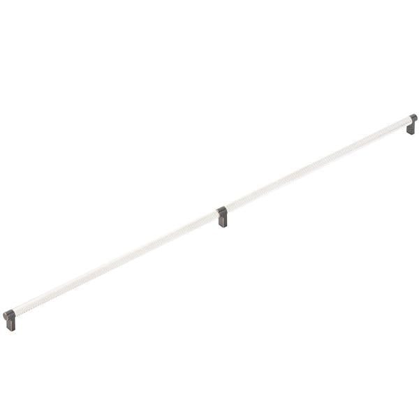 Emtek - Select Appliance Pull 36 Inch C-C, Rectangular Stem, Knurled Bar
