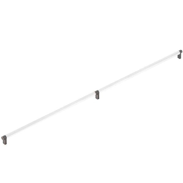 Emtek - Select Appliance Pull 36 Inch C-C, Rectangular Stem, Knurled Bar