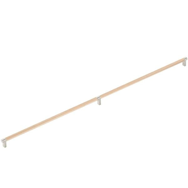 Emtek - Select Appliance Pull 36 Inch C-C, Rectangular Stem, Knurled Bar