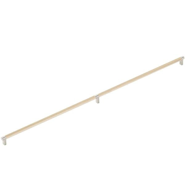 Emtek - Select Appliance Pull 36 Inch C-C, Rectangular Stem, Knurled Bar