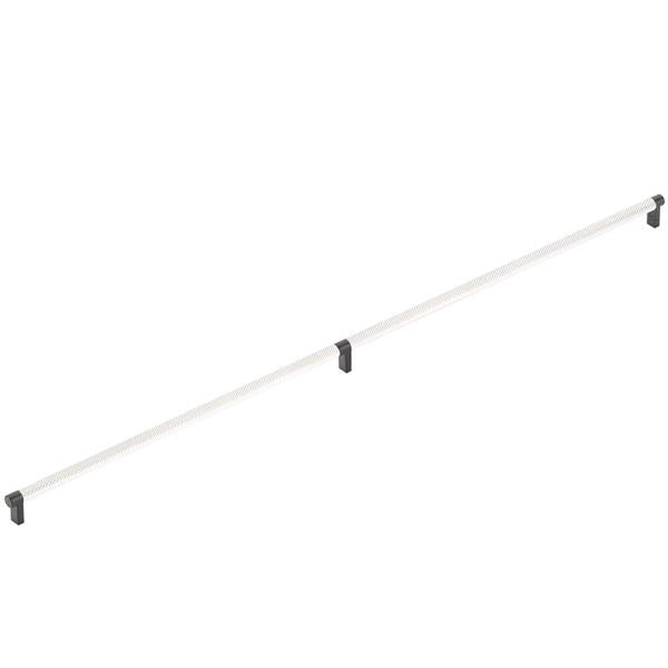 Emtek - Select Appliance Pull 36 Inch C-C, Rectangular Stem, Knurled Bar