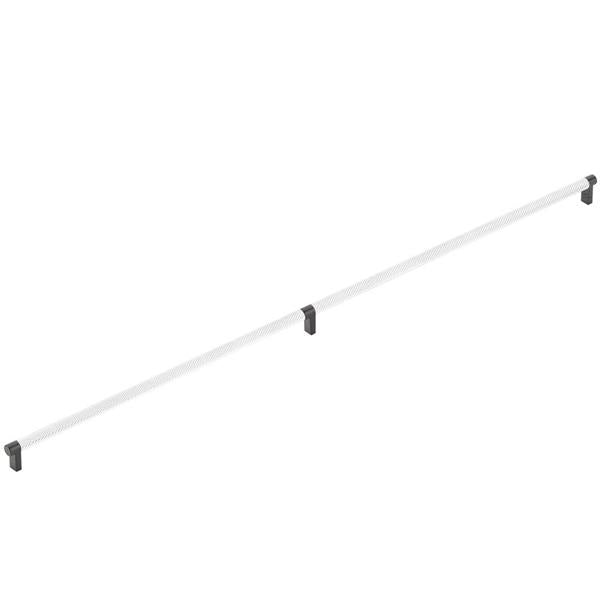 Emtek - Select Appliance Pull 36 Inch C-C, Rectangular Stem, Knurled Bar