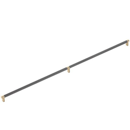Emtek - Select Appliance Pull 36 Inch C-C, Rectangular Stem, Knurled Bar