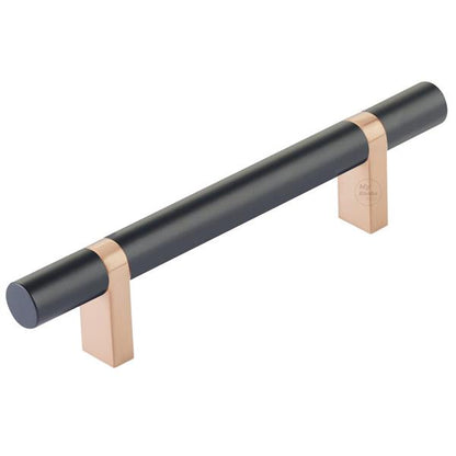 Emtek - Select Bar Cabinet Pull 4 Inch C-C, Rectangular Bar Stem, Smooth Bar